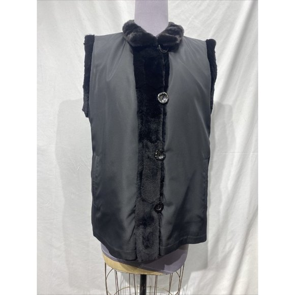 sheared mink scollot vest reversible rainwear (424) - Picture 1 of 3